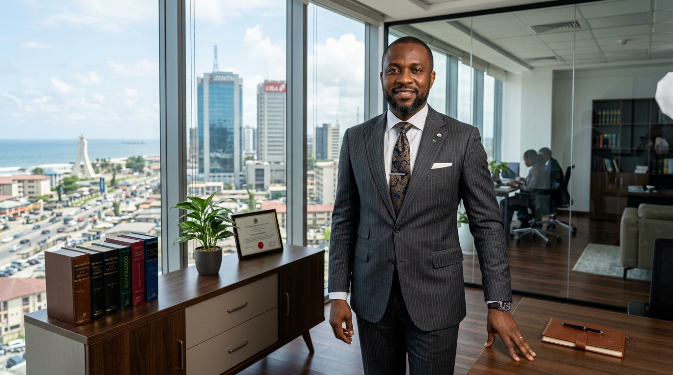 Lawyer Standing In Office 202608231903